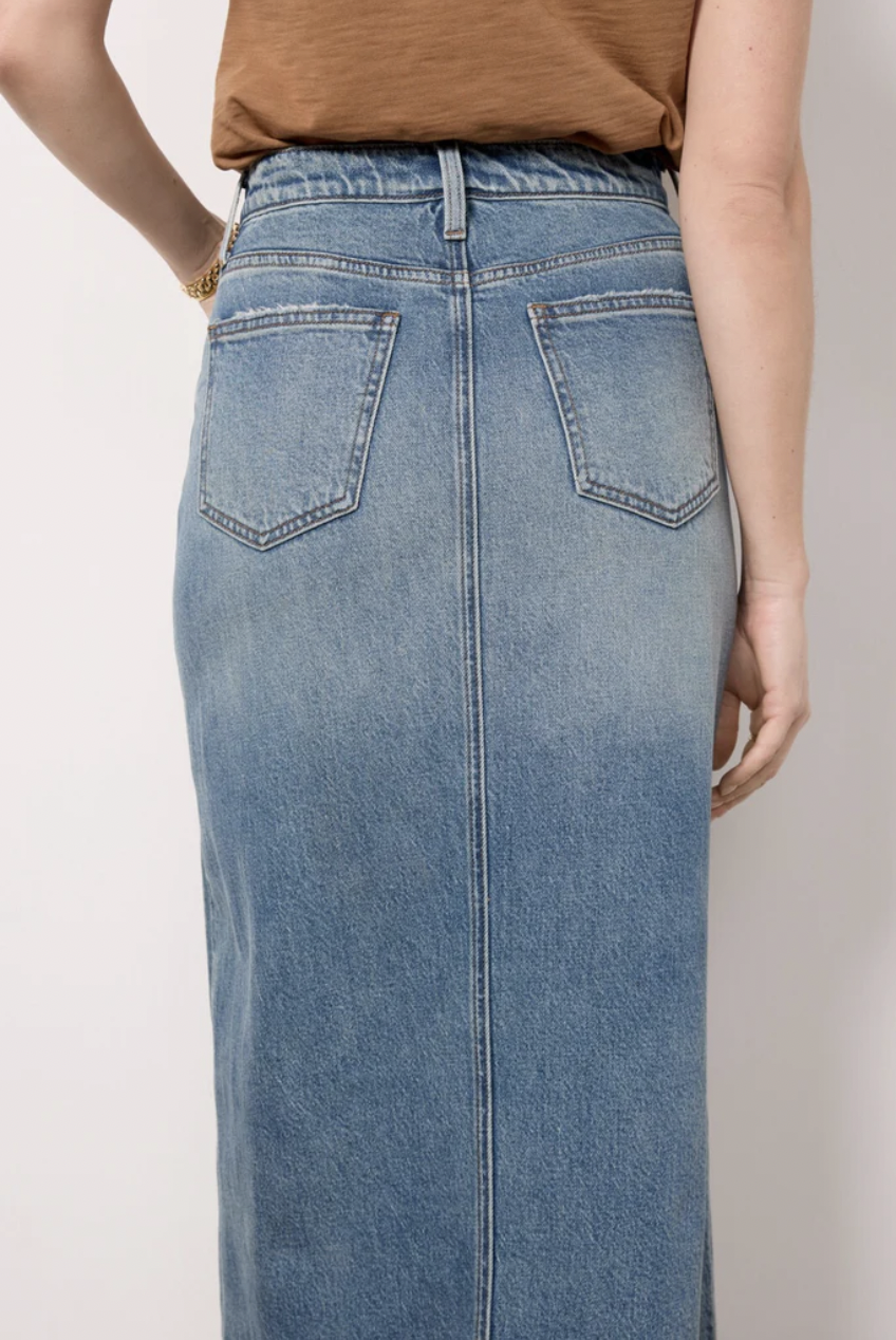 ★2025PS新作★GROVE★RAKE DENIM SKIRT-PANTS Jean Skirt – Grove Indie